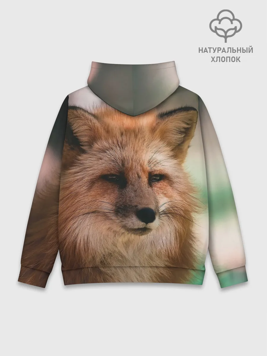Худи мужской база хлопок / Строгая лисица