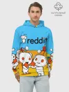 Худи мужской база хлопок / REDDIT / РЕДДИТ / UPVOTE ART