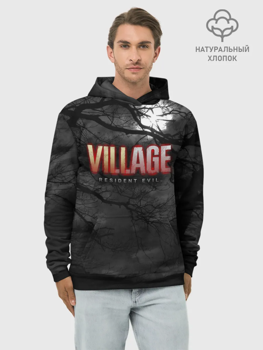 Худи мужской база хлопок / Resident Evil: Village $$$