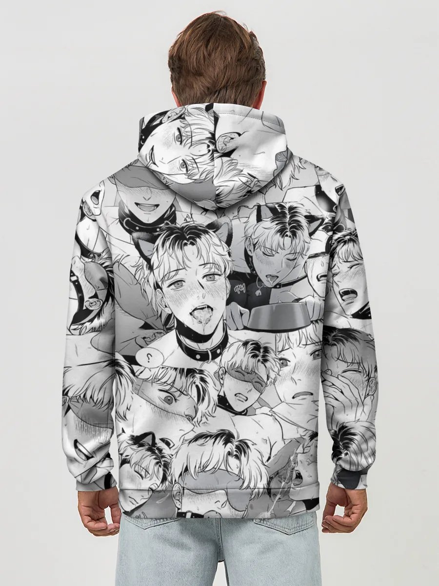 Худи мужской база хлопок / Ахегао/Ahegao парни О Чан У