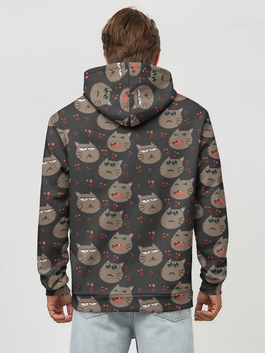 Худи мужской база хлопок / Котомания YES