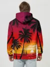 Худи мужской база хлопок / Гавайский закат