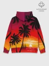 Худи мужской база хлопок / Гавайский закат