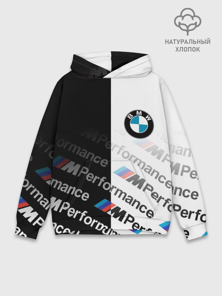 Худи мужской база хлопок / BMW / M PERFORMANCE ГРАДИЕНТ