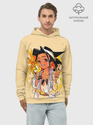 Худи мужской база хлопок / Йо и Амидамару