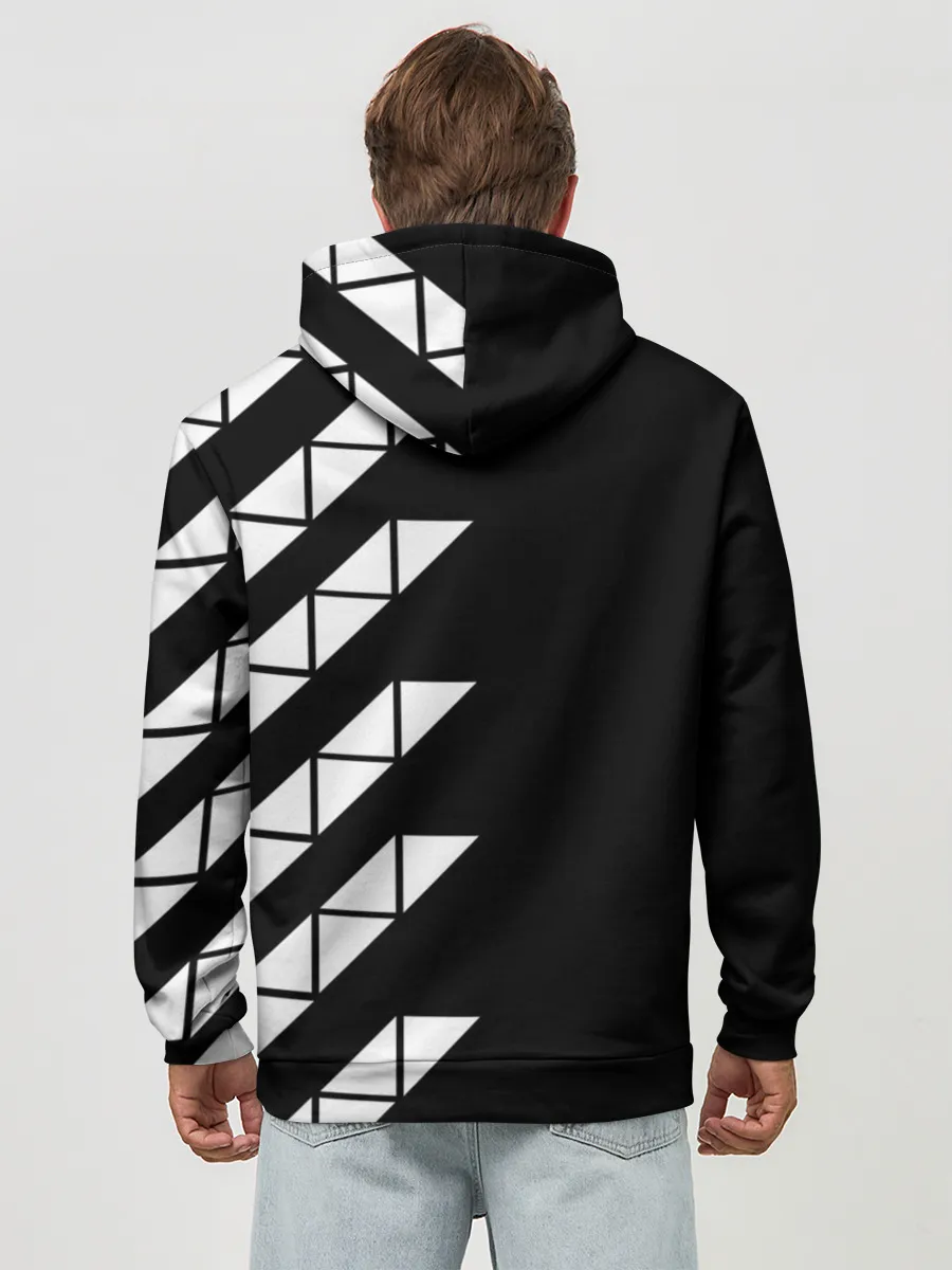 Худи мужской база хлопок / AVICII ГЕОМЕТРИЯ