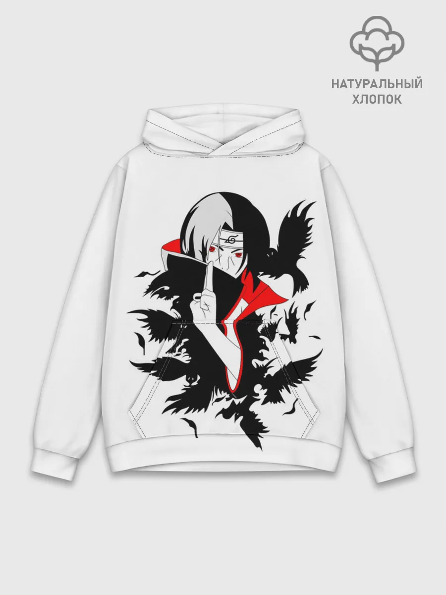 Худи мужской база хлопок / Человек и вороны аниме