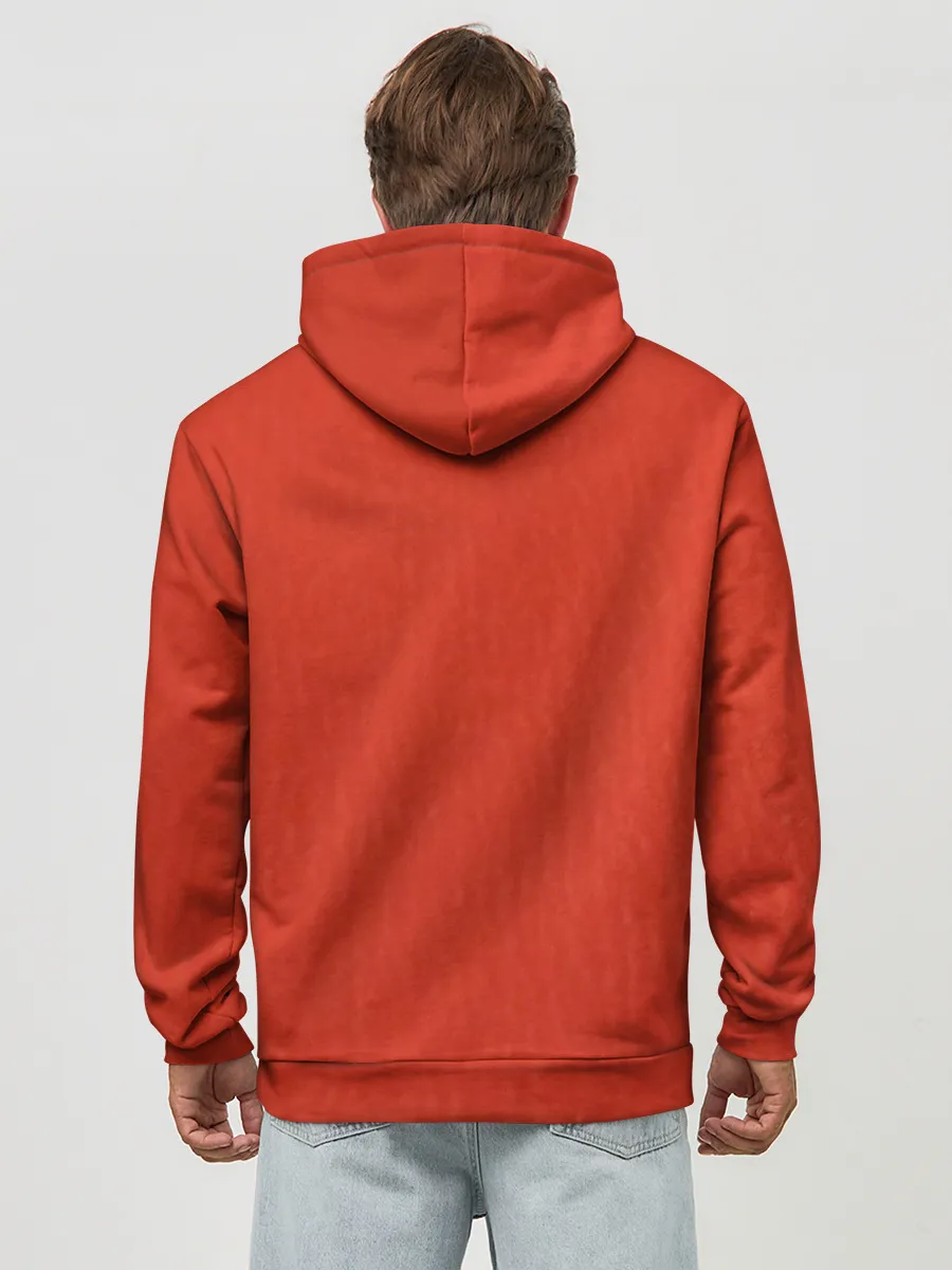 Худи мужской база хлопок / Огненный лев