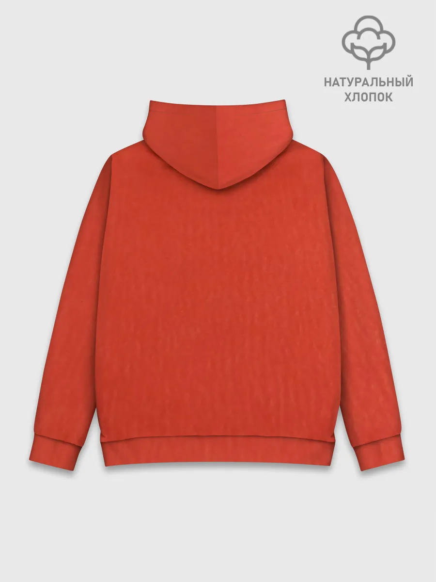 Худи мужской база хлопок / Огненный лев