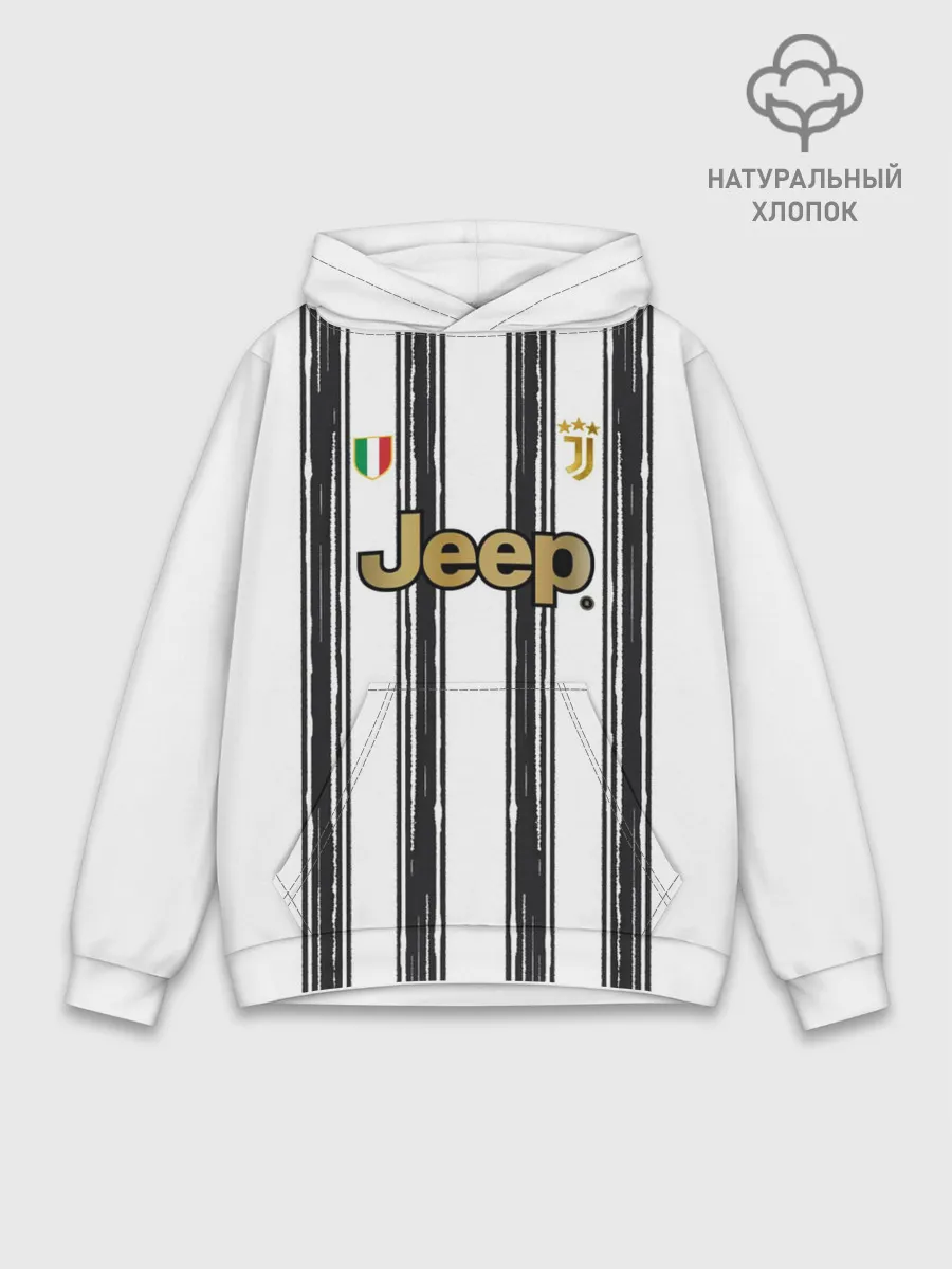 Худи мужской база хлопок / Форма Ювентуса 2020 2021 дом