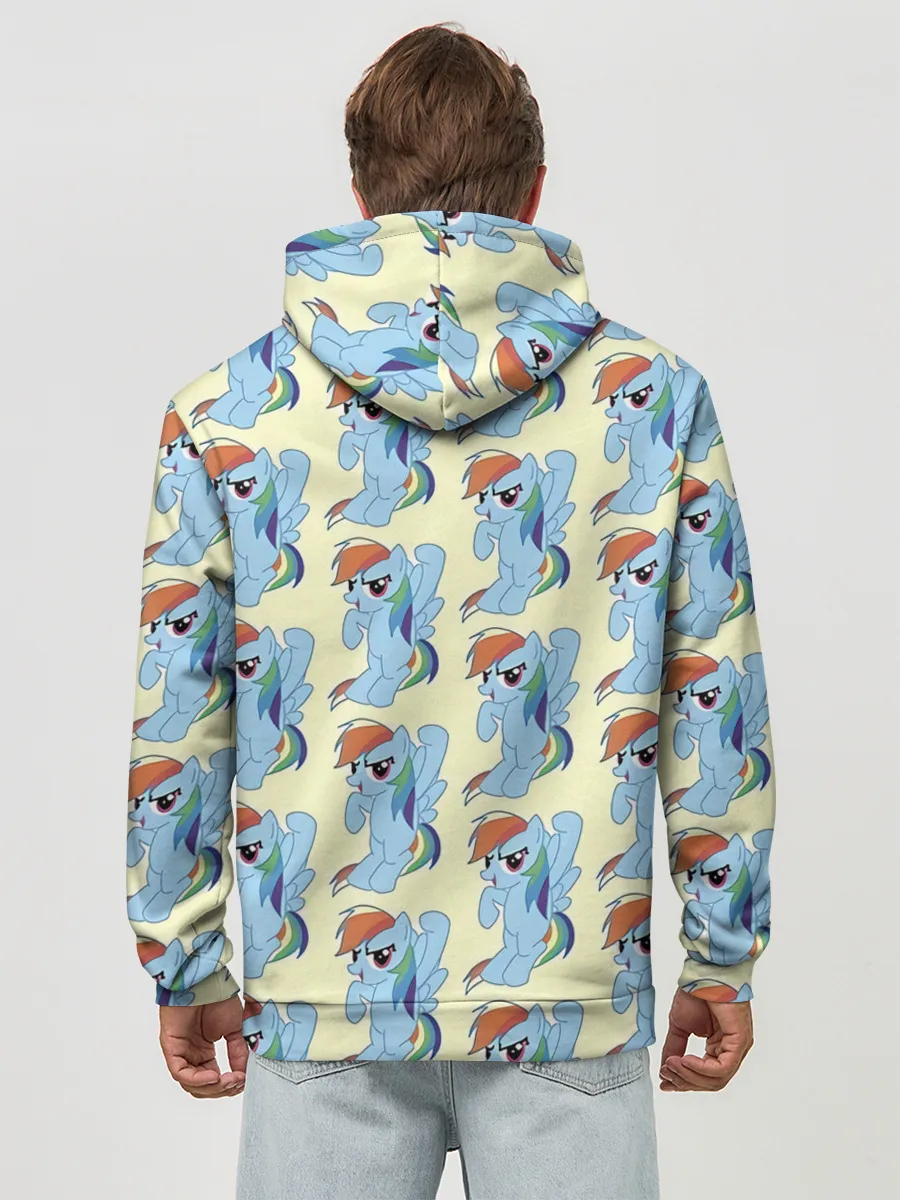 Худи мужской база хлопок / Rainbow Dash