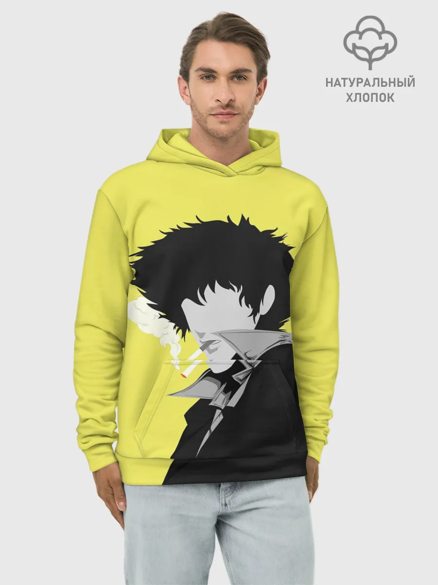 Худи мужской база хлопок / Cowboy Bebop. Спайк Шпигель