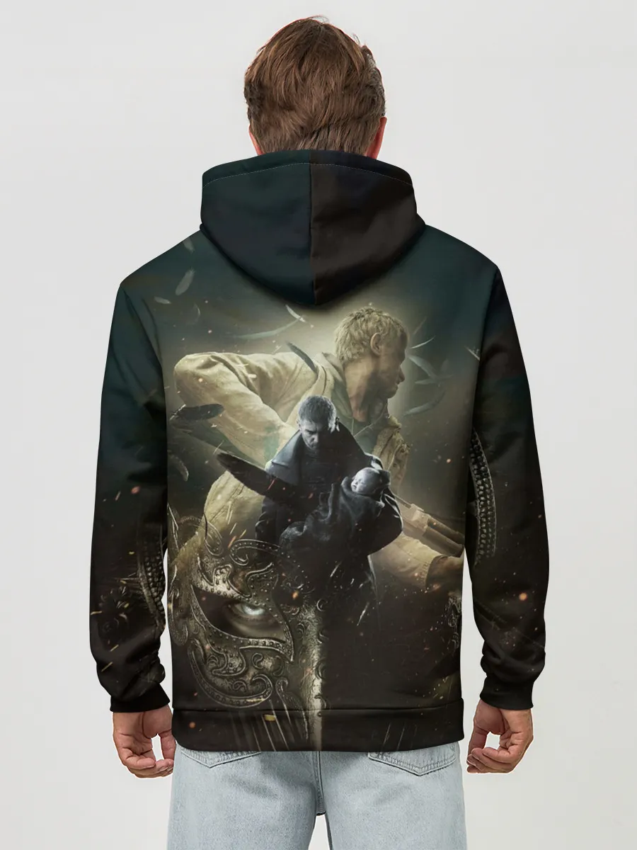 Худи мужской база хлопок / Итан,Крис и деревня RE8