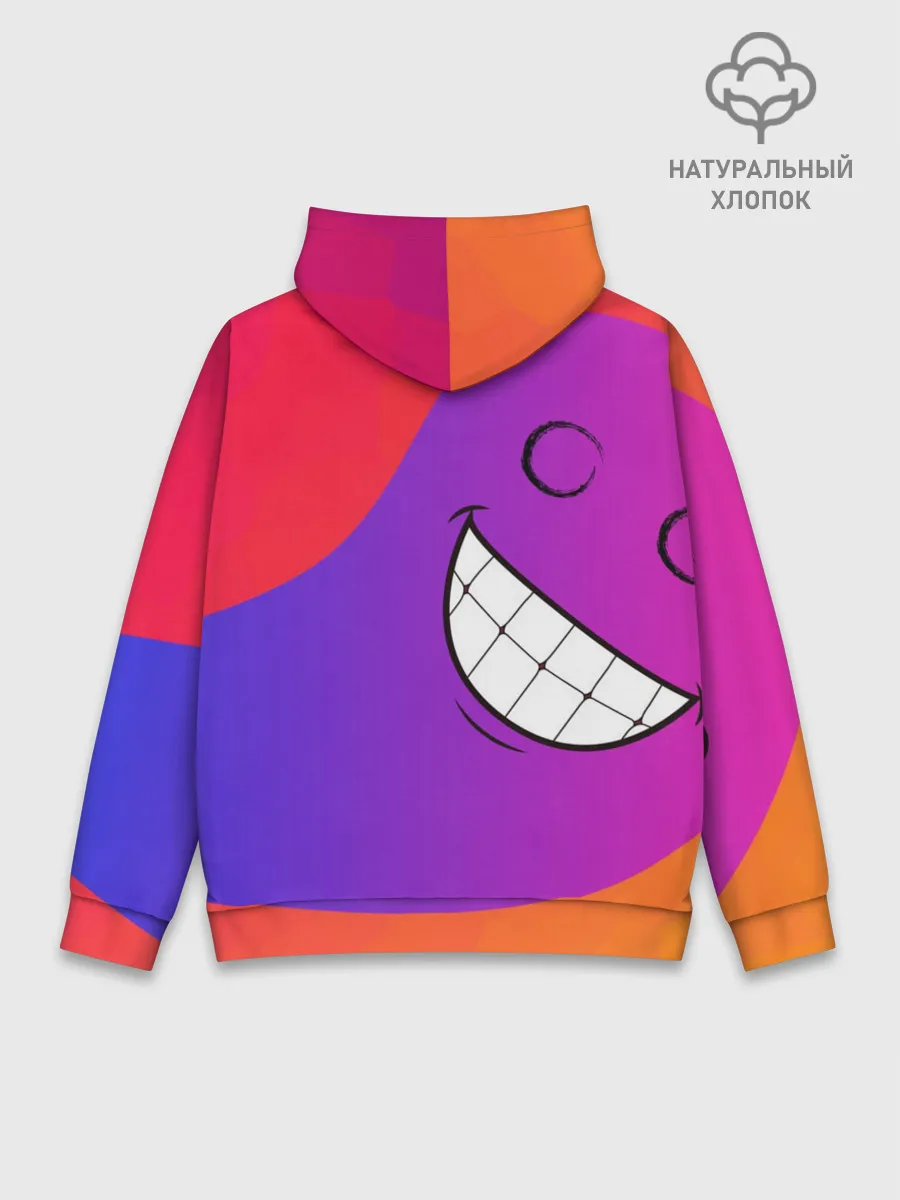 Худи мужской база хлопок / Градиент призрак