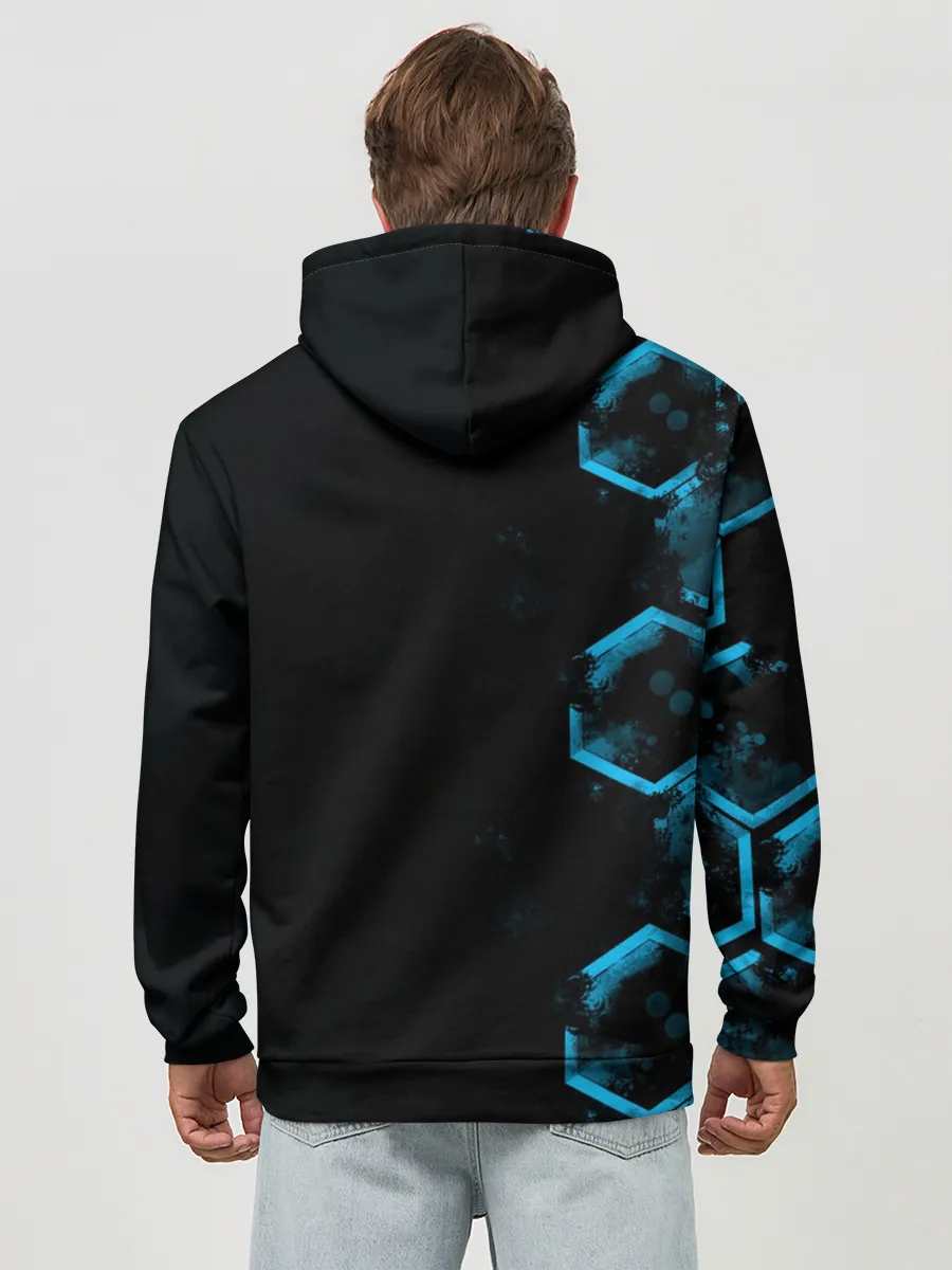 Худи мужской база хлопок / Mercedes | Мерседес | Неон