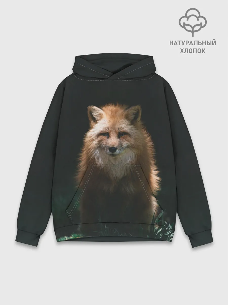 Худи мужской база хлопок / Хитрый Лис