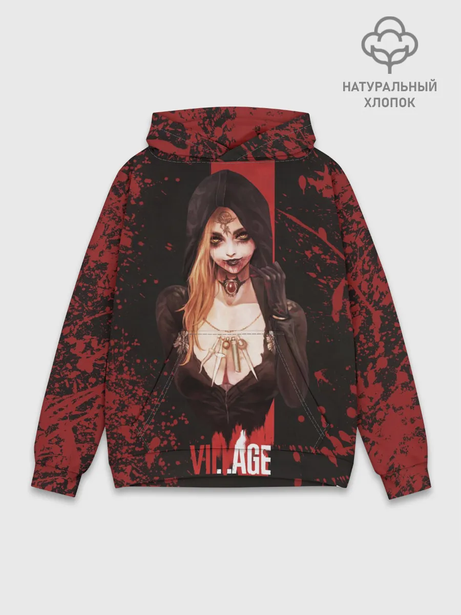 Худи мужской база хлопок / Resident Evil Village