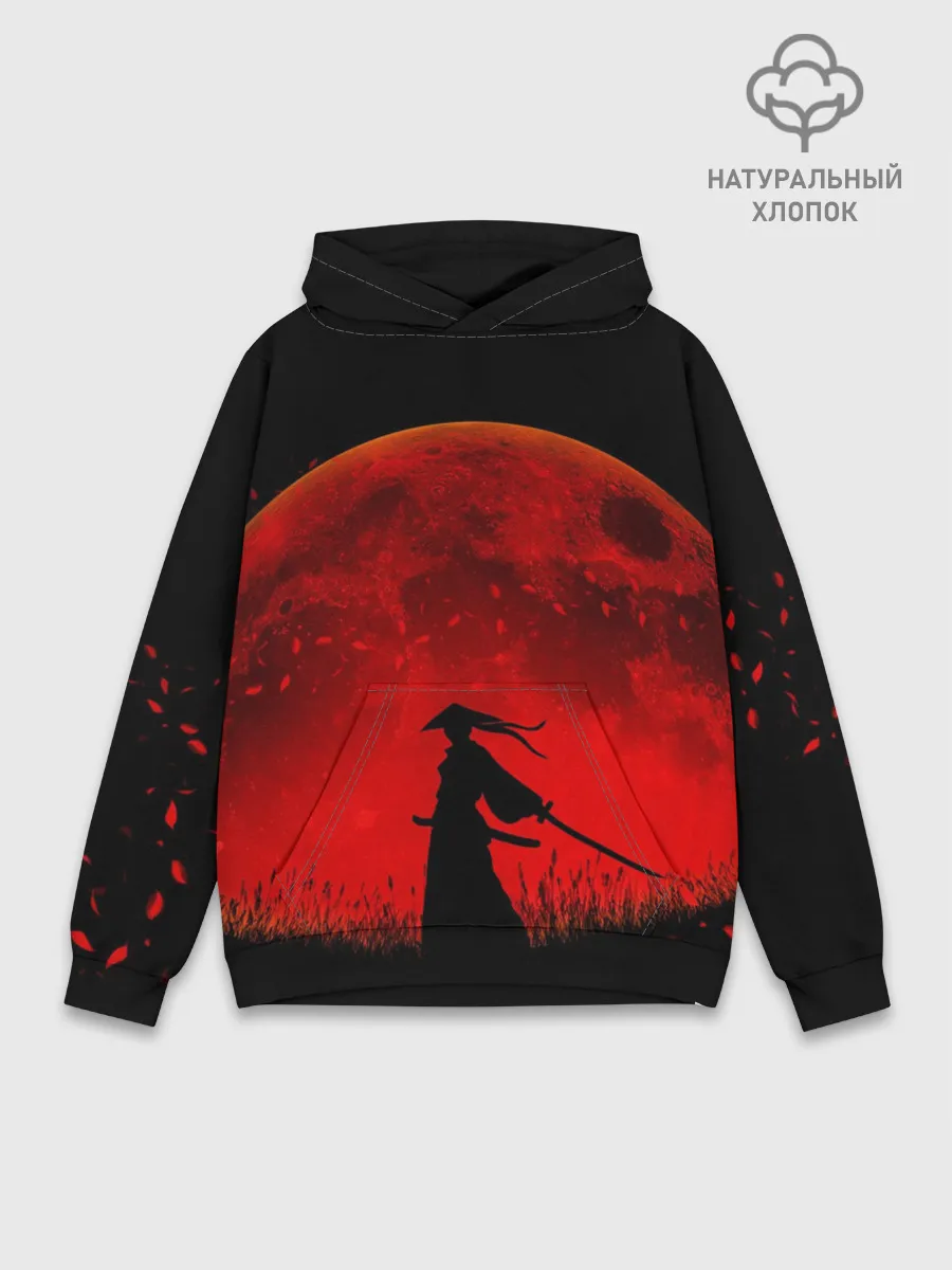 Худи мужской база хлопок / Самурай 3D