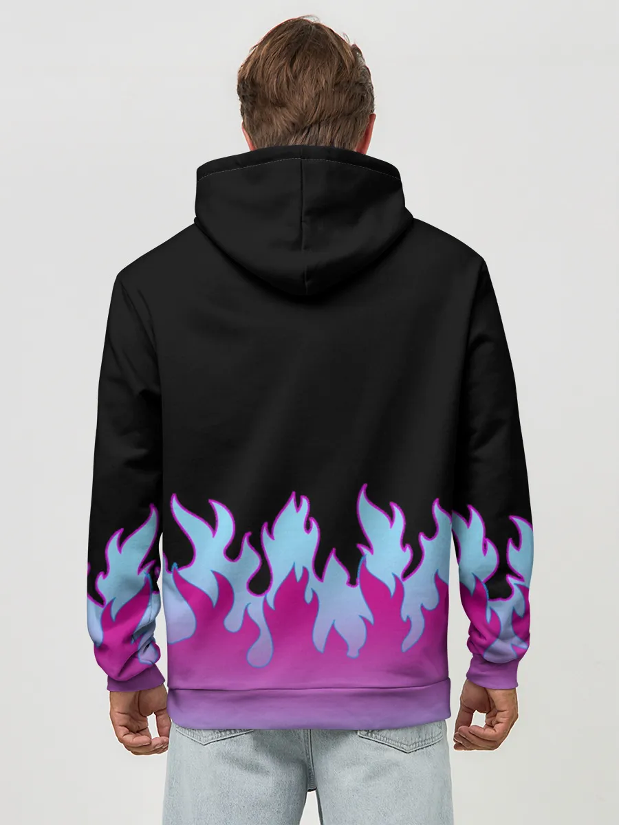 Худи мужской база хлопок / ПЛАМЯ 1.0