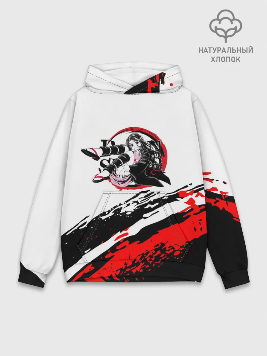 Худи мужской база хлопок / Незуко Камадо | Клинок, рассекающий демонов