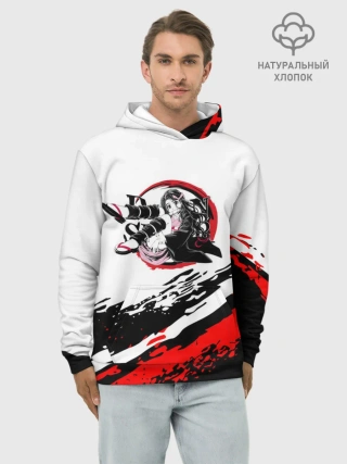 Худи мужской база хлопок / Незуко Камадо | Клинок, рассекающий демонов