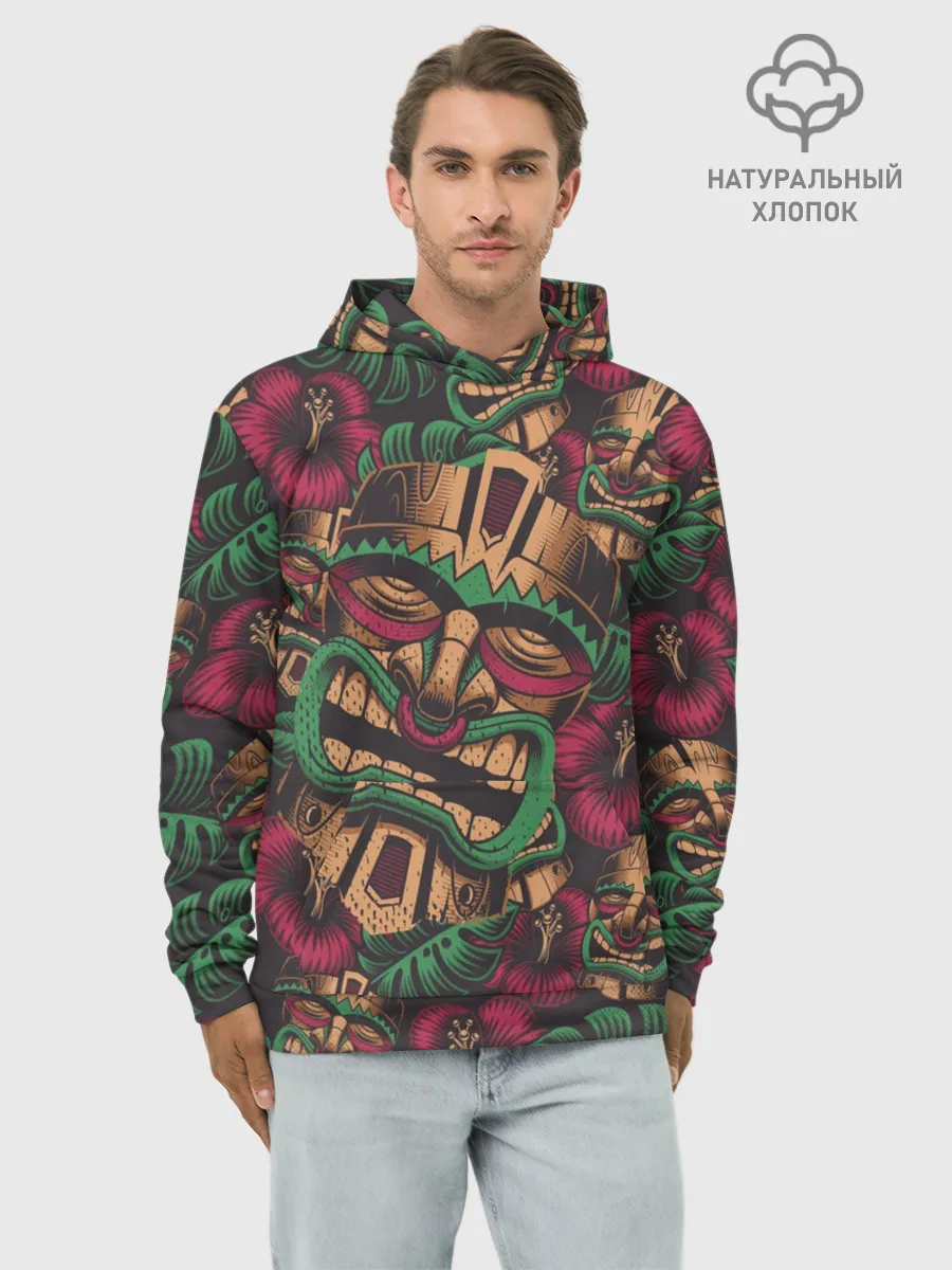 Худи мужской база хлопок / Маска