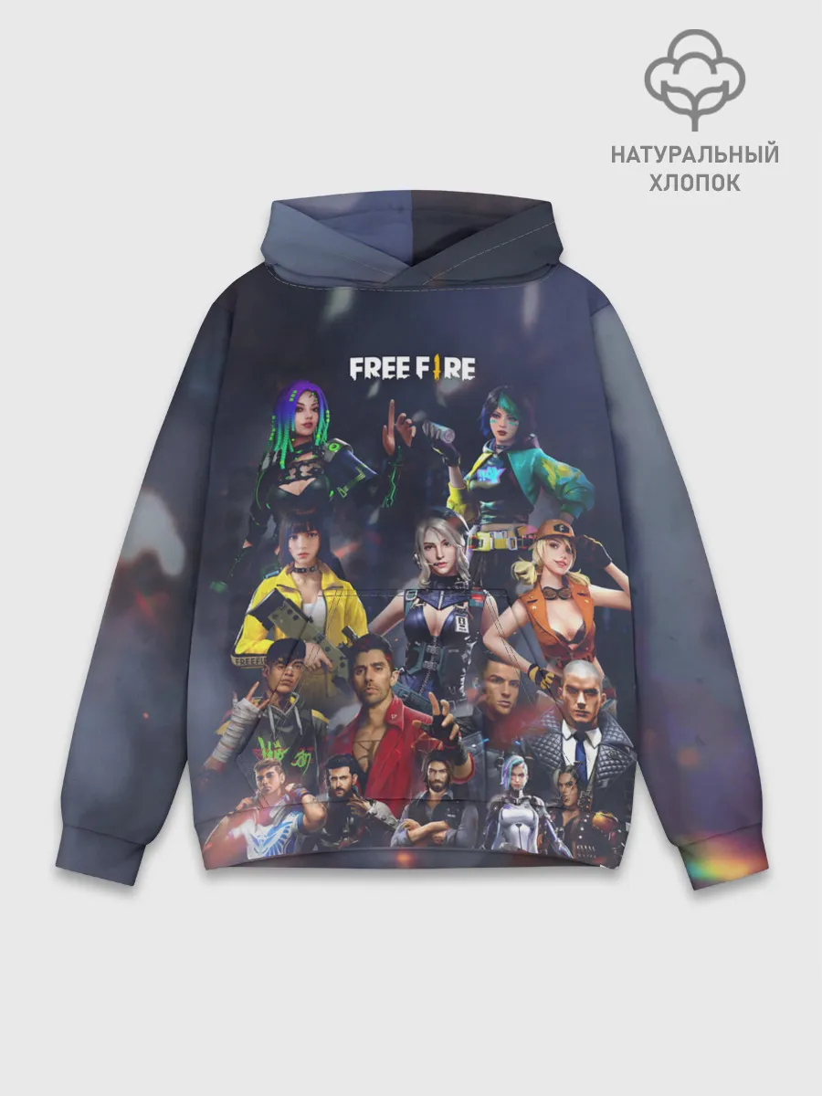 Худи мужской база хлопок / Free fire