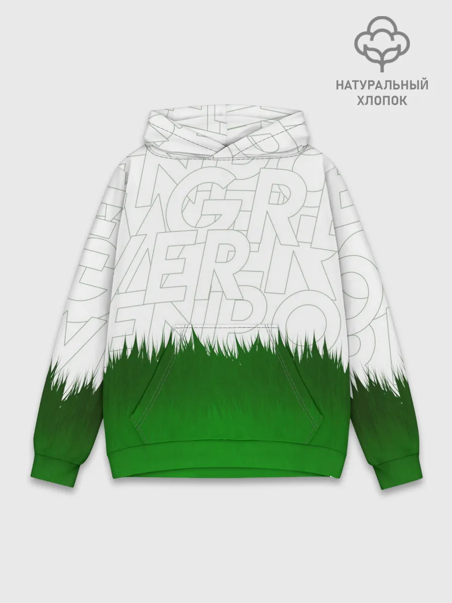 Худи мужской база хлопок / GREEN POWER