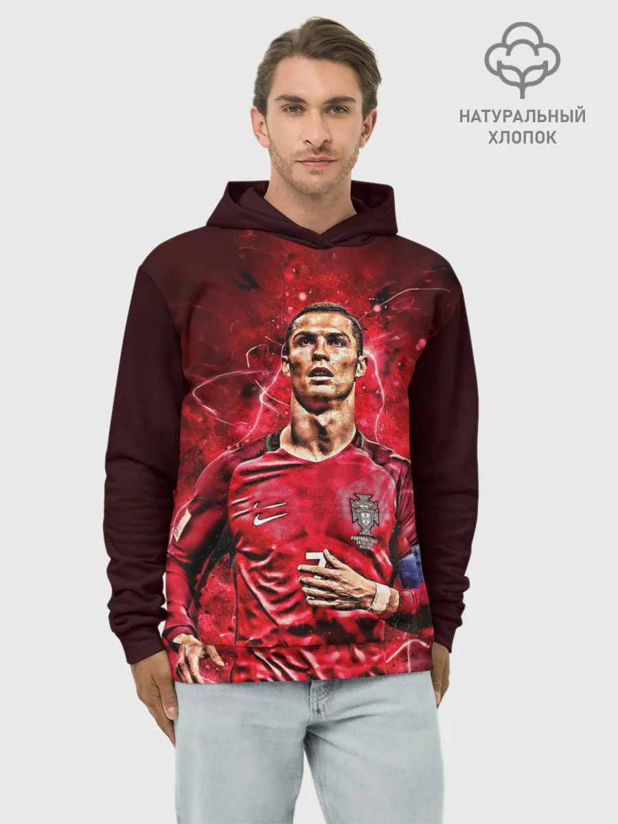 Худи мужской база хлопок / Cristiano Ronaldo