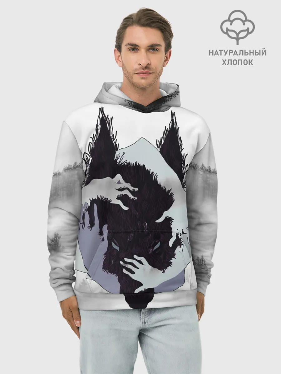 Худи мужской база хлопок / ВОЛК | WOLF