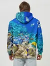Худи мужской база хлопок / Морской мир