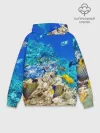 Худи мужской база хлопок / Морской мир