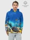 Худи мужской база хлопок / Морской мир