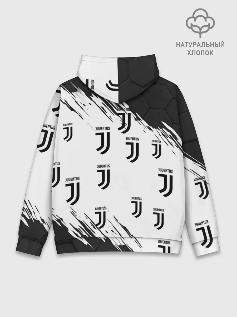 Худи мужской база хлопок / КРИШТИАНУ РОНАЛДУ / ЮВЕНТУС