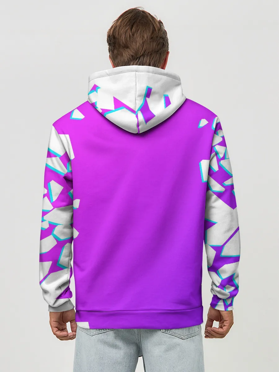 Худи мужской база хлопок / КРИШТИАНУ РОНАЛДУ / НЕОН