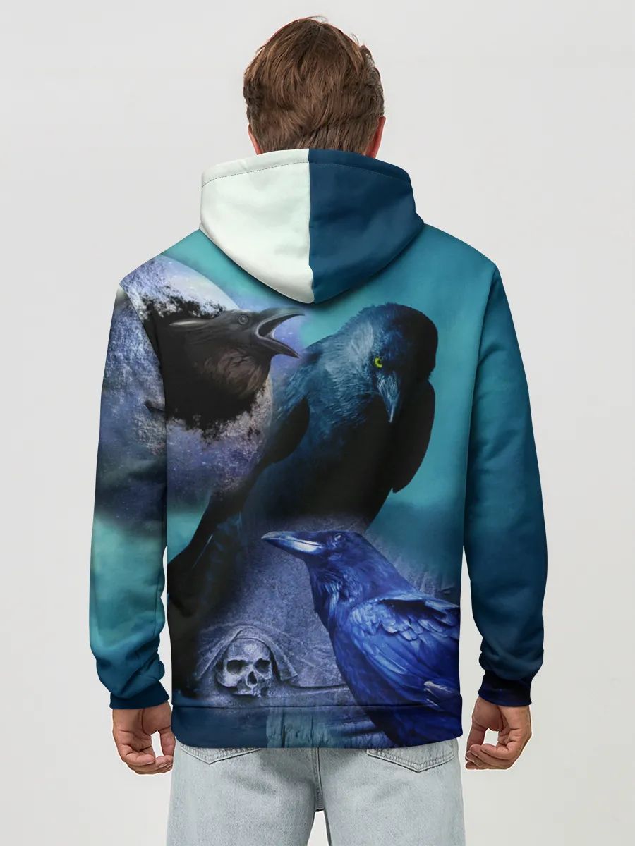 Худи мужской база хлопок / Мистические вороны | Crows