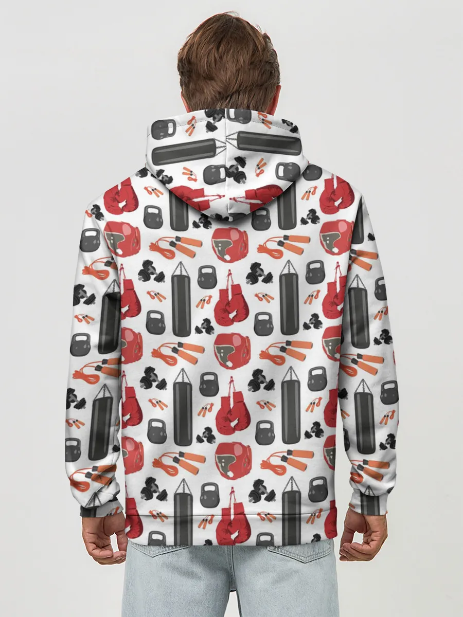 Худи мужской база хлопок / Бокс