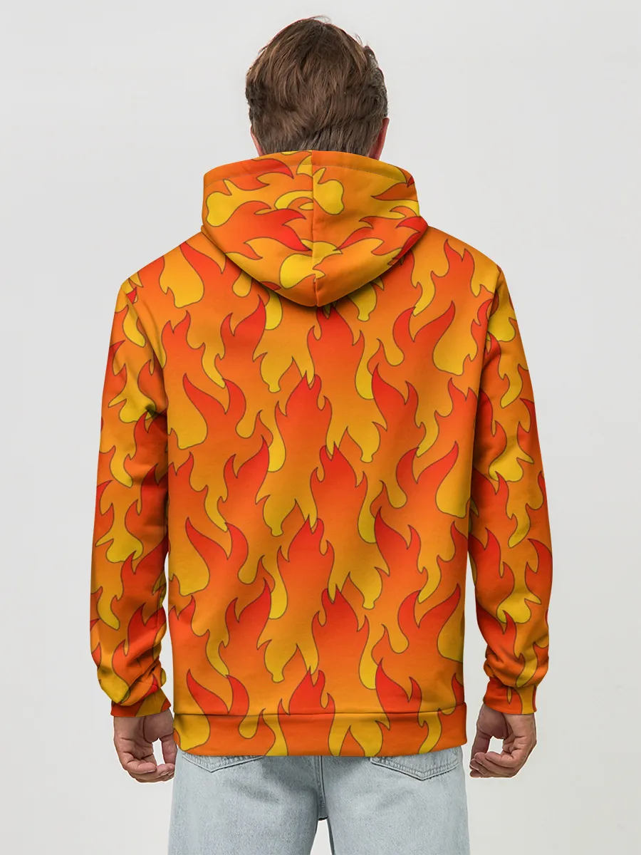 Худи мужской база хлопок / ПЛАМЯ 2.0