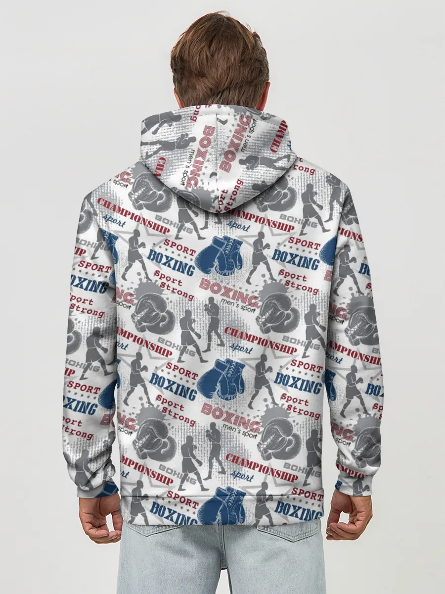 Худи мужской база хлопок / Бокс