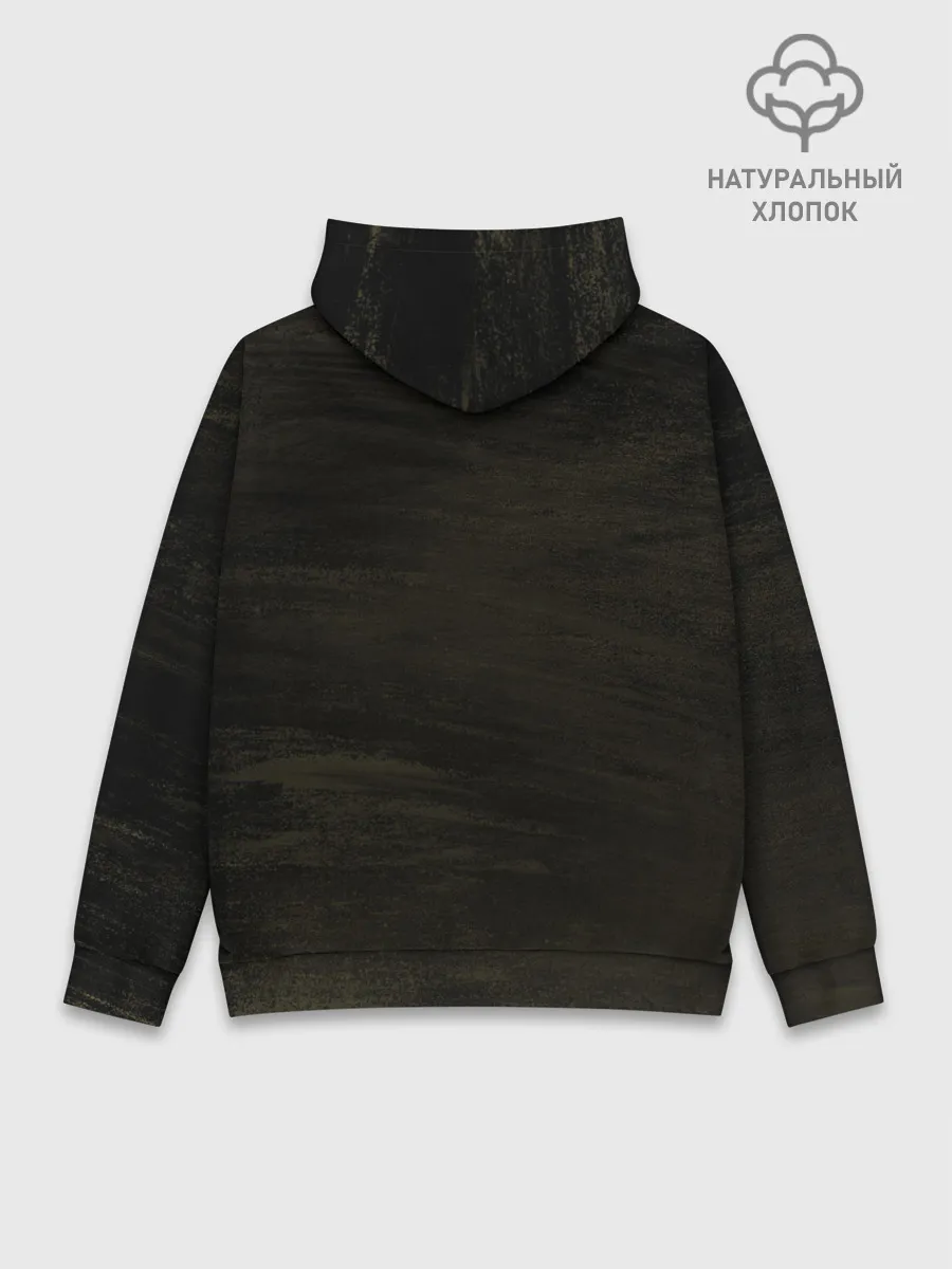 Худи мужской база хлопок / Юно | Черный Клевер