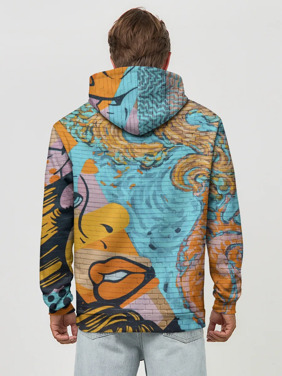 Худи мужской база хлопок / Граффити арт