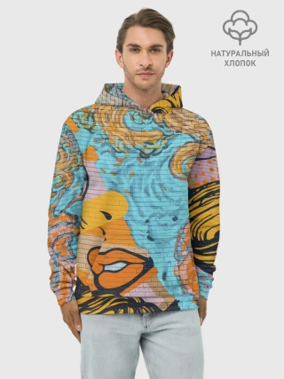 Худи мужской база хлопок / Граффити арт