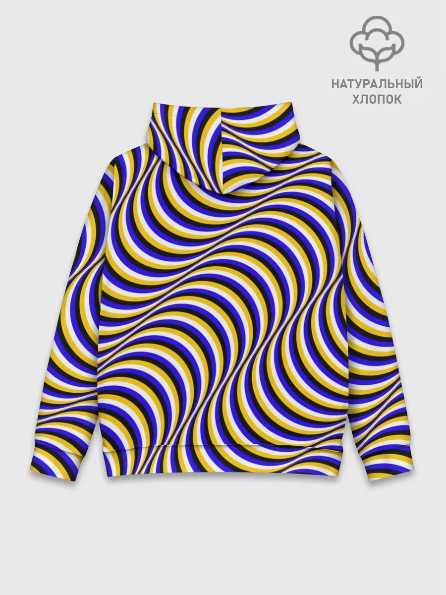 Худи мужской база хлопок / Иллюзия обман зрения