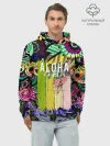 Худи мужской база хлопок / АЛОХА ГАВАЙИ | ALOHA HAWAII