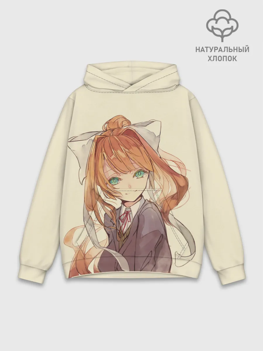 Худи мужской база хлопок / Нарисованная Моника