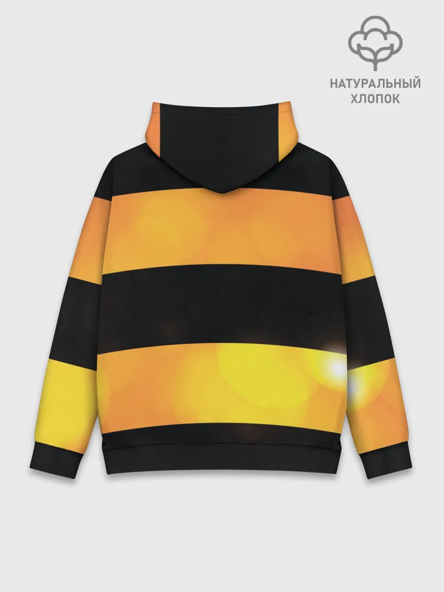 Худи мужской база хлопок / Георгиевская лента