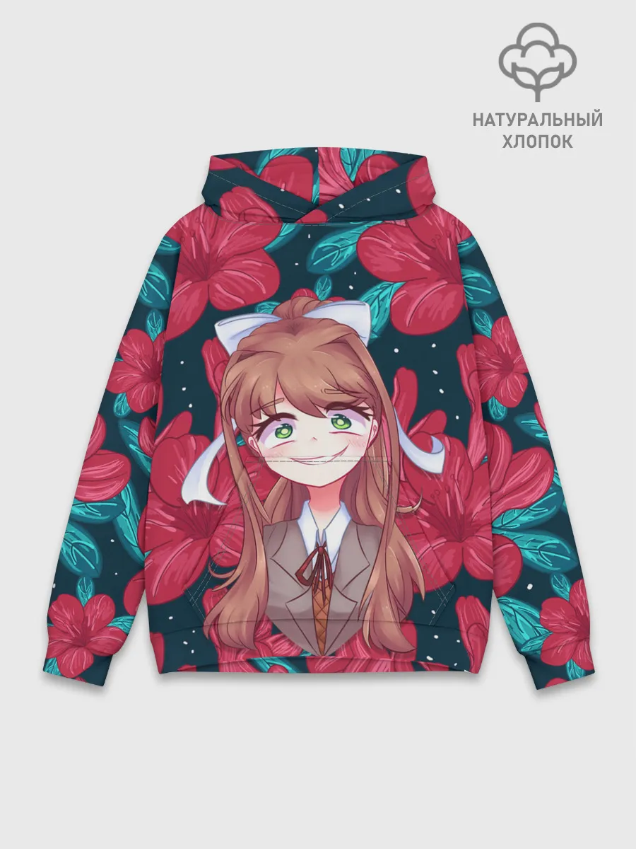 Худи мужской база хлопок / Моника в цветах