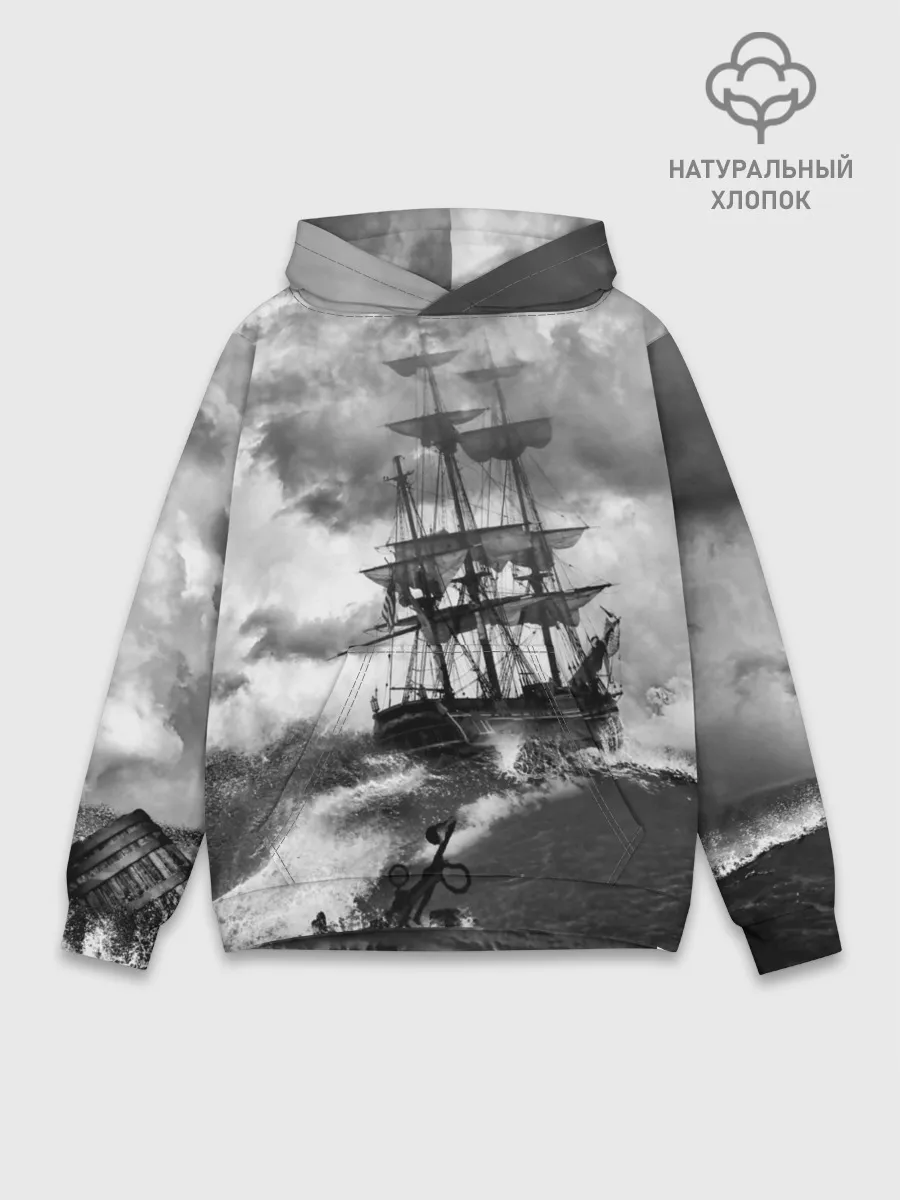 Худи мужской база хлопок / Парусник