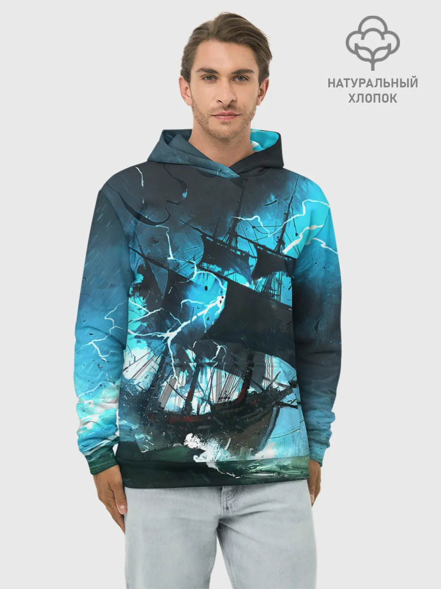 Худи мужской база хлопок / Летучий голландец