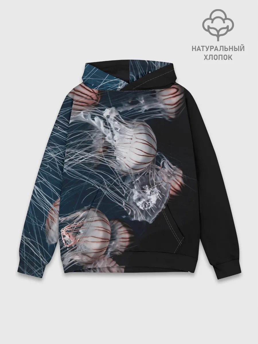 Худи мужской база хлопок / Медузы